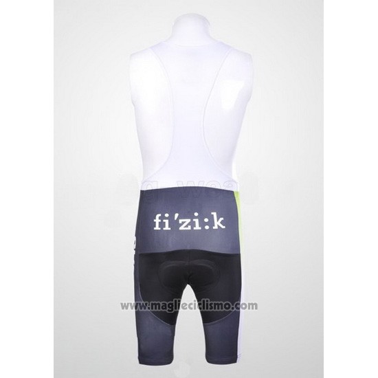 2011 Abbigliamento Ciclismo Liquigas Cannondale Nero e Verde Manica Corta e Salopette